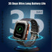 TUTT C20 Pro men’s military rugged smartwatch charging, black strap, 35-day battery life. TUTT