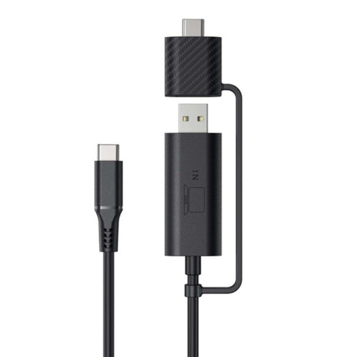 High definition video transmission conversion cable USB-C to HDMI and USB-A, black, TUTT