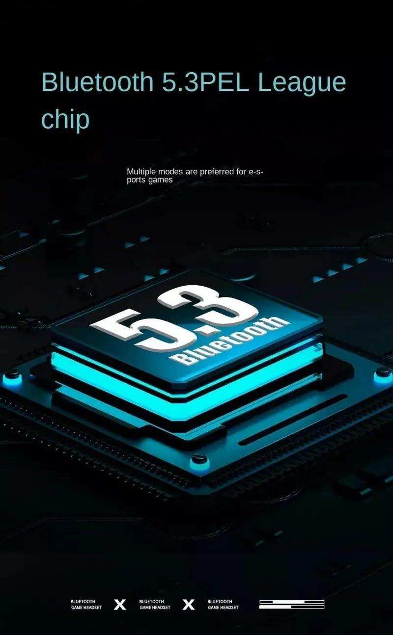 Bluetooth 5.3 PEL League chip highlighted on a dark motherboard for gaming headsets TUTT
