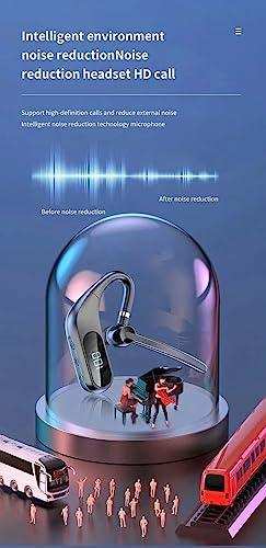 TUTT KJ12 Pro wireless headset with LED display under glass dome, people, bus, and truck.