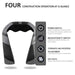 Premium shiatsu neck and shoulder massager with control panel and function icons, TUTT