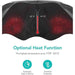 Shiatsu neck and shoulder massager with optional heat function and temperature display, TUTT