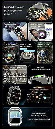 TUTT S8 smart fitness tracker with 1.9-inch HD screen, health monitoring features, and NFC TUTT